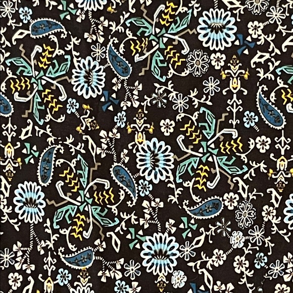 NWT LOFT Boho Patterned Dress w/ Puff Sleeves Cottagecore Size Small Paisley - Picture 13 of 14